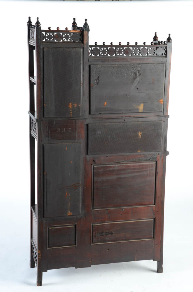 Anglo-Japanese Style Mahogany Eastlake Etagere