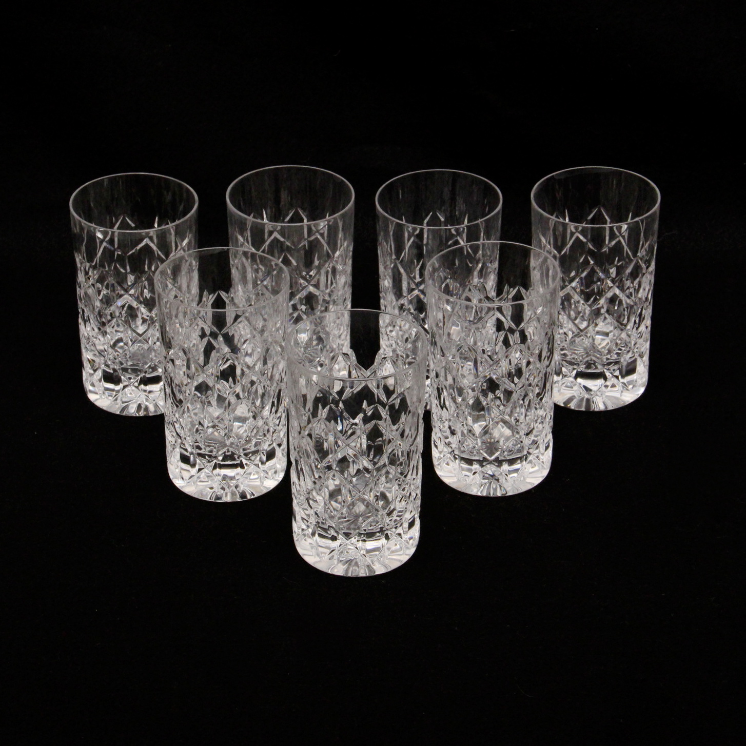 Seven Tiffany "Grenada" Highball Glasses