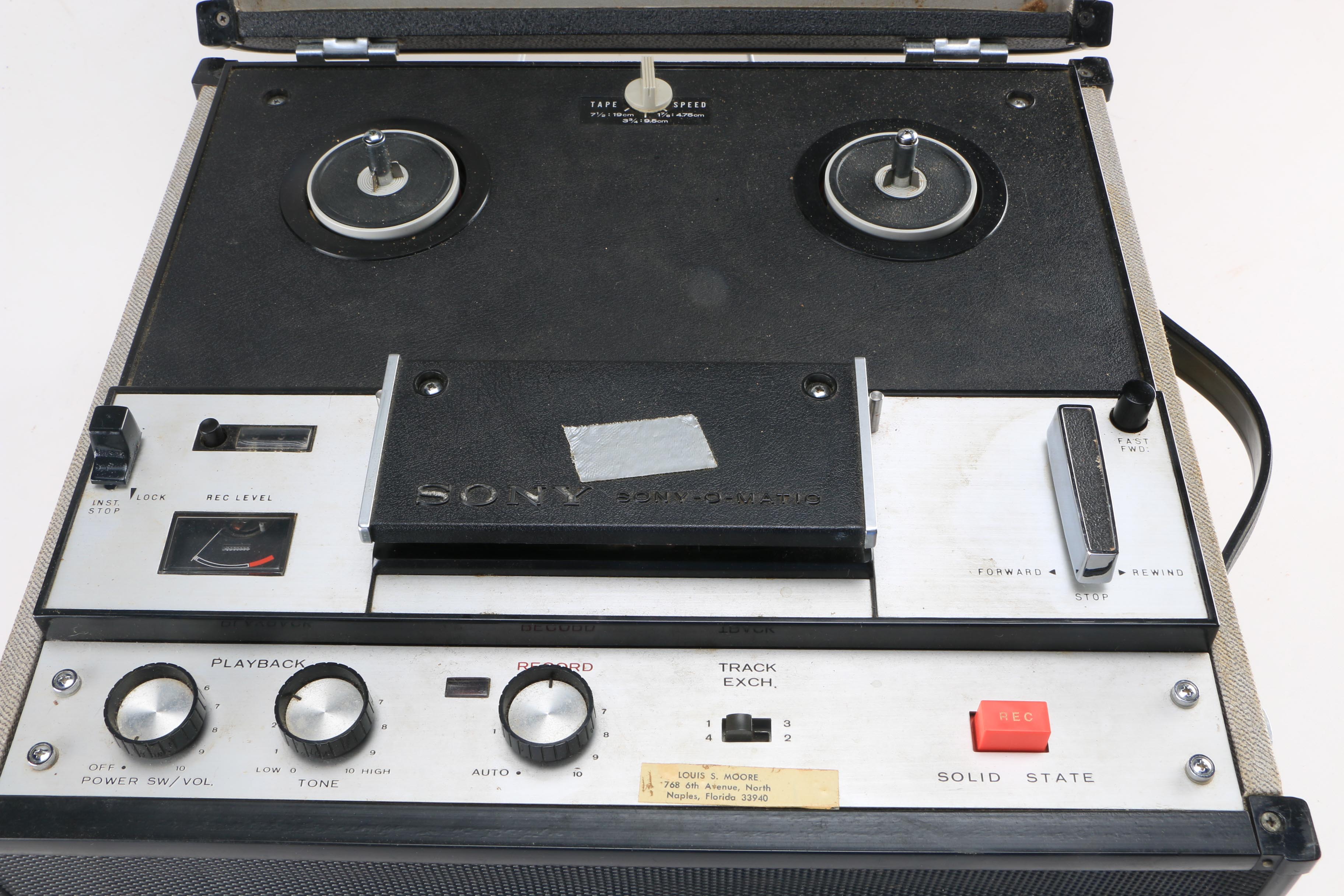 Sony TC-105 Reel-To-Reel Tapecorder