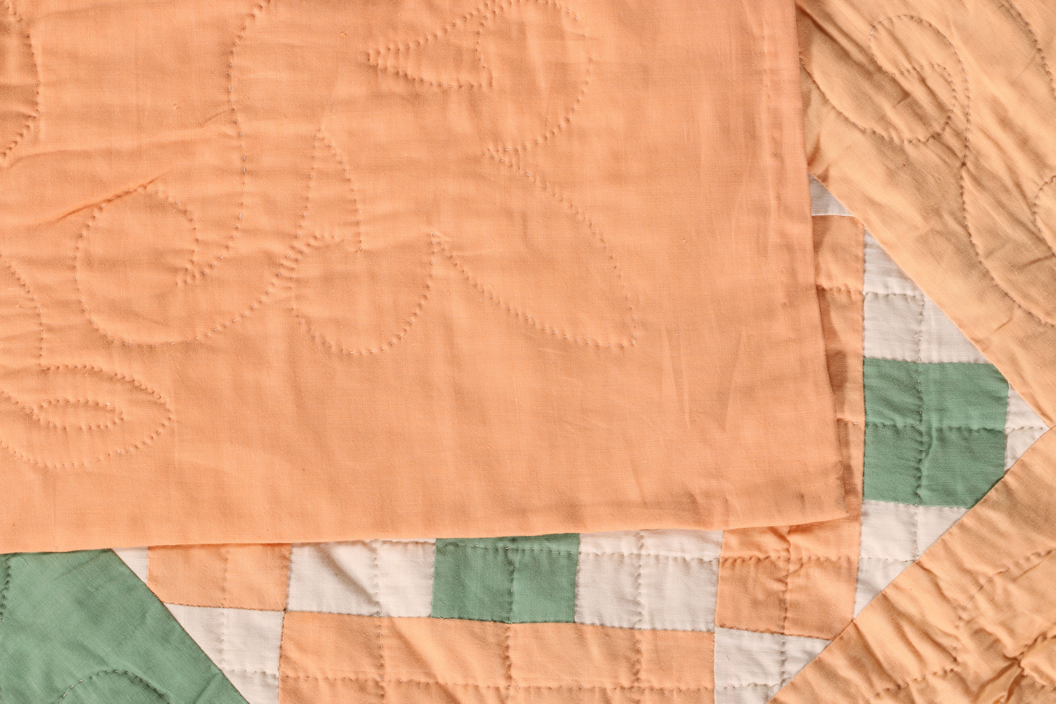 Pair of Vintage Hand-Machined Quilts