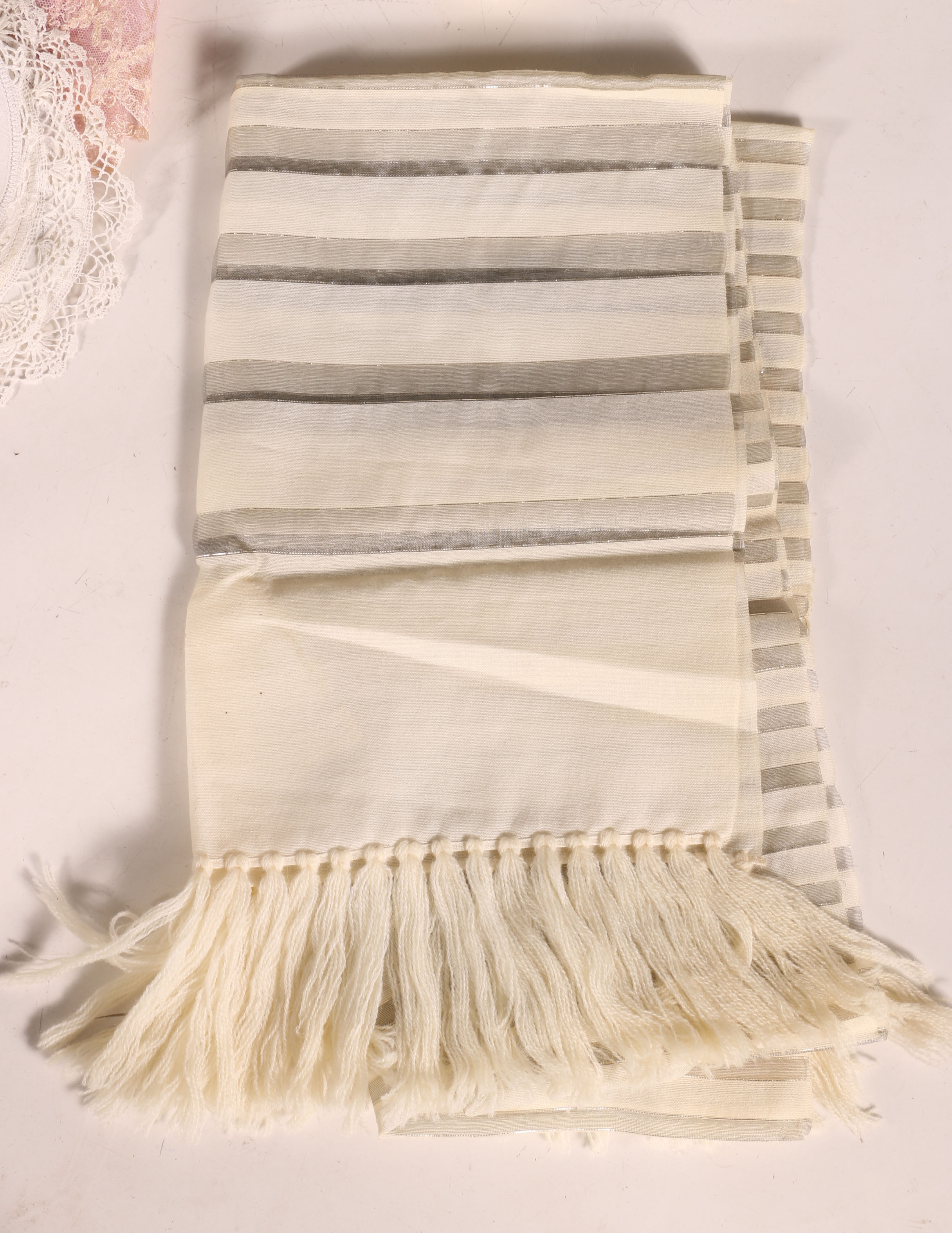 Assortment of Vintage Lace And Linens