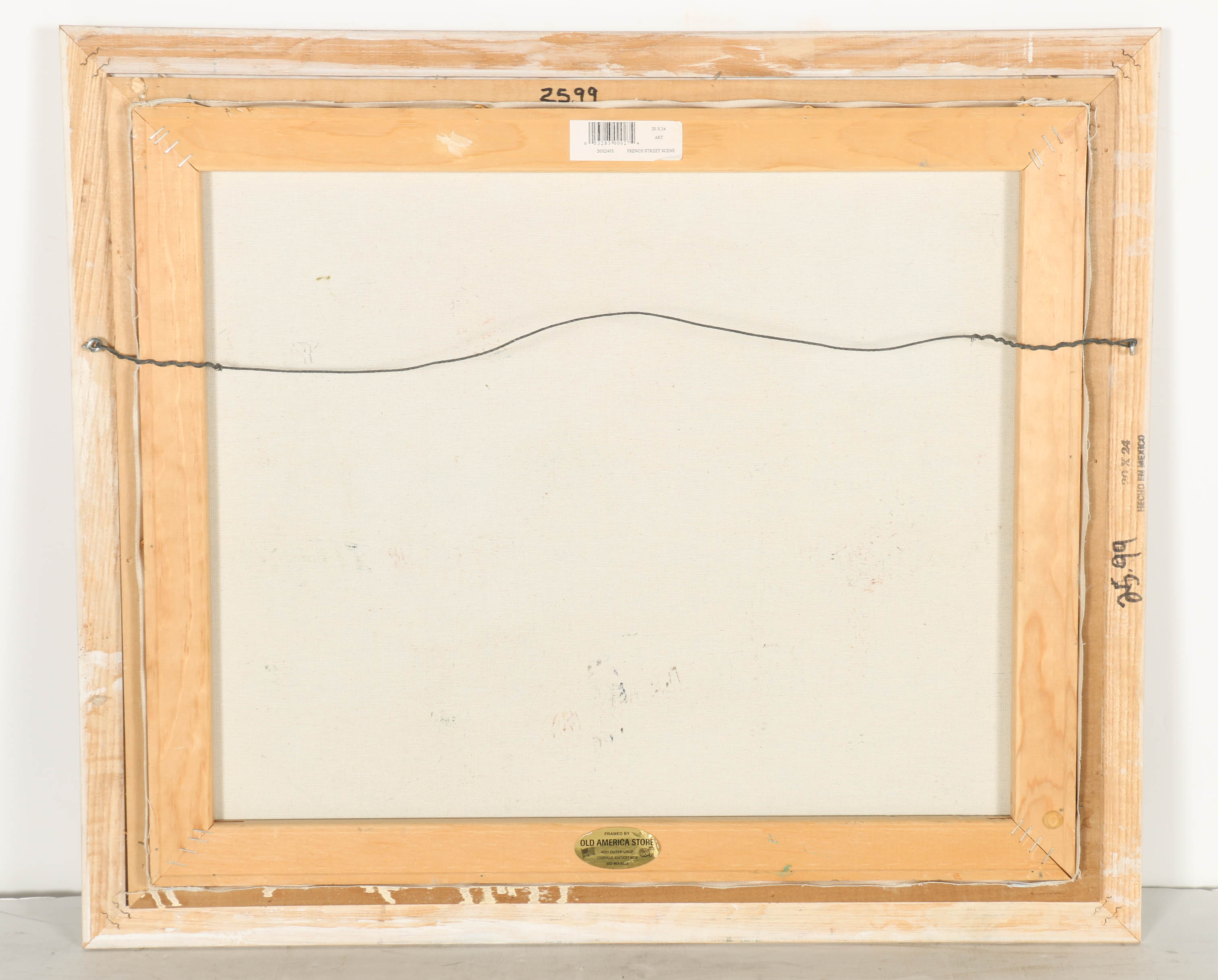 Lucas Signed Oil Painting of Parisian Street Scene