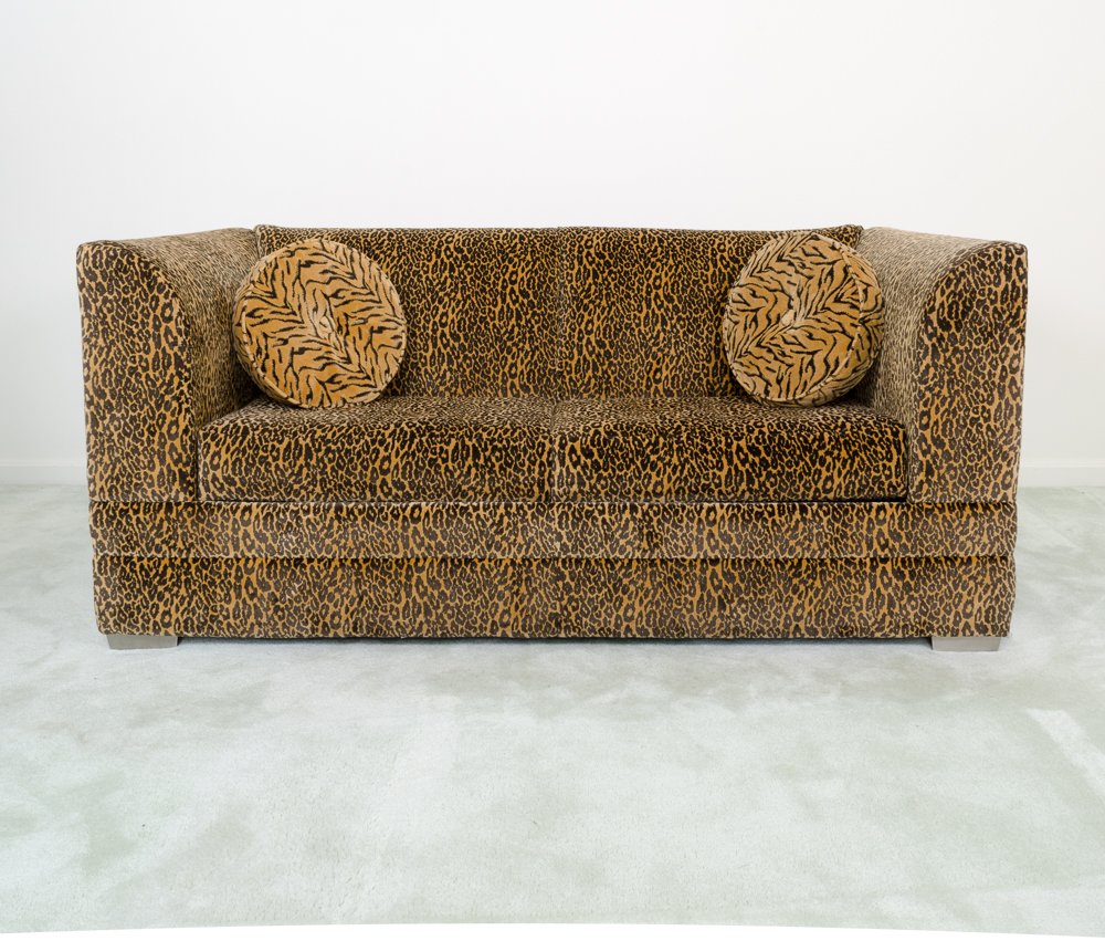 Contemporary Leopard Print Sleeper Sofa by La-Z-Boy