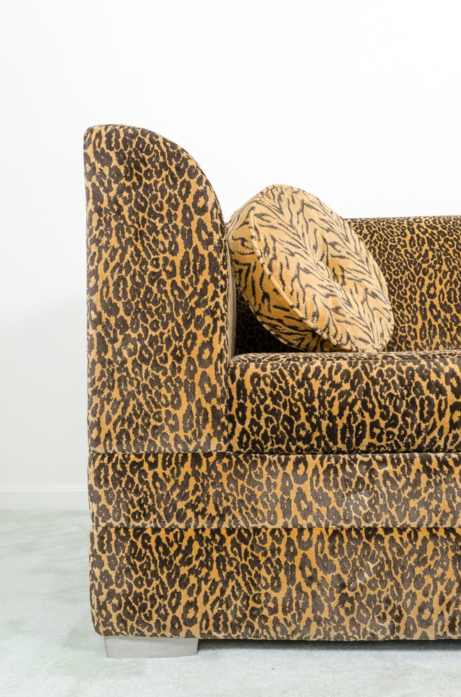 Contemporary Leopard Print Sleeper Sofa by La-Z-Boy