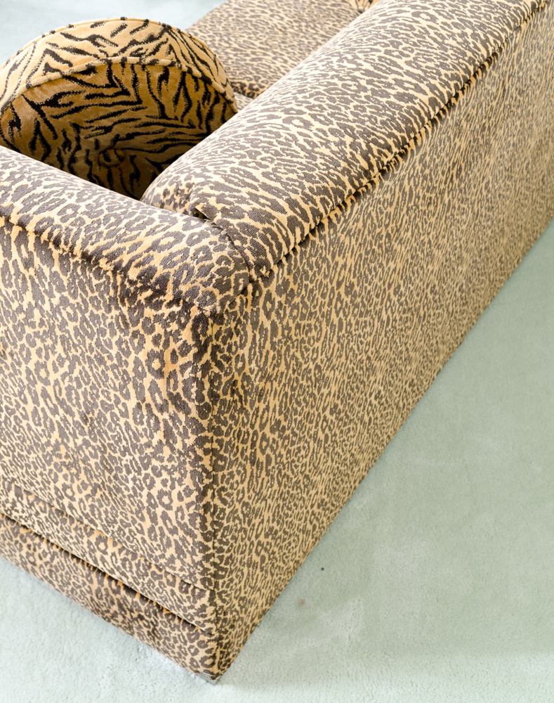 Contemporary Leopard Print Sleeper Sofa by La-Z-Boy