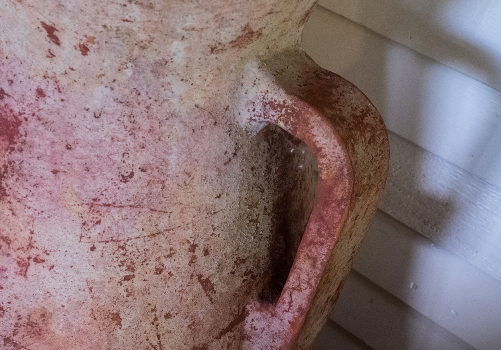 Pair of Large Terracotta Amphora Urns