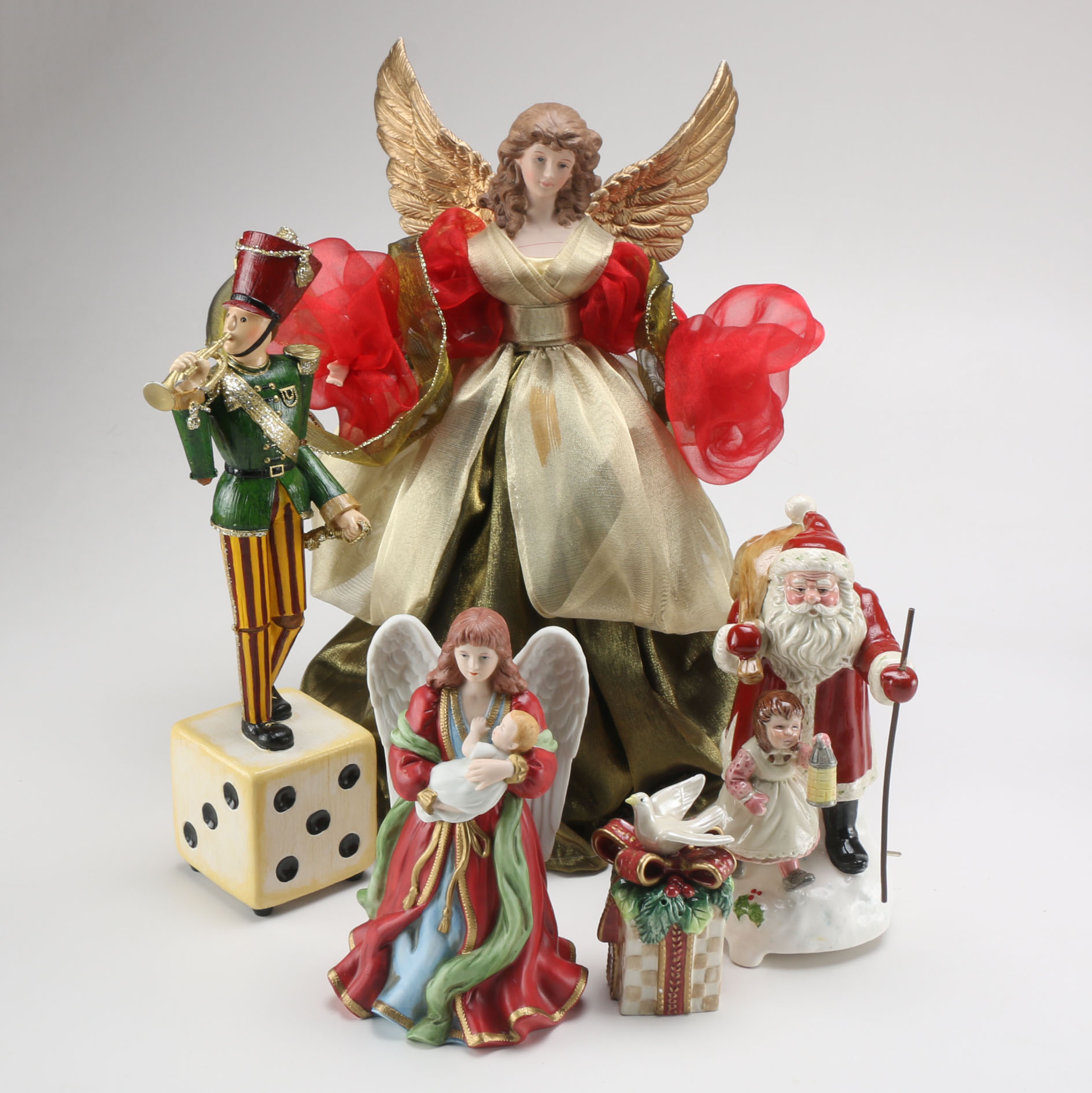 Collection of Christmas Decor and Tree Topper