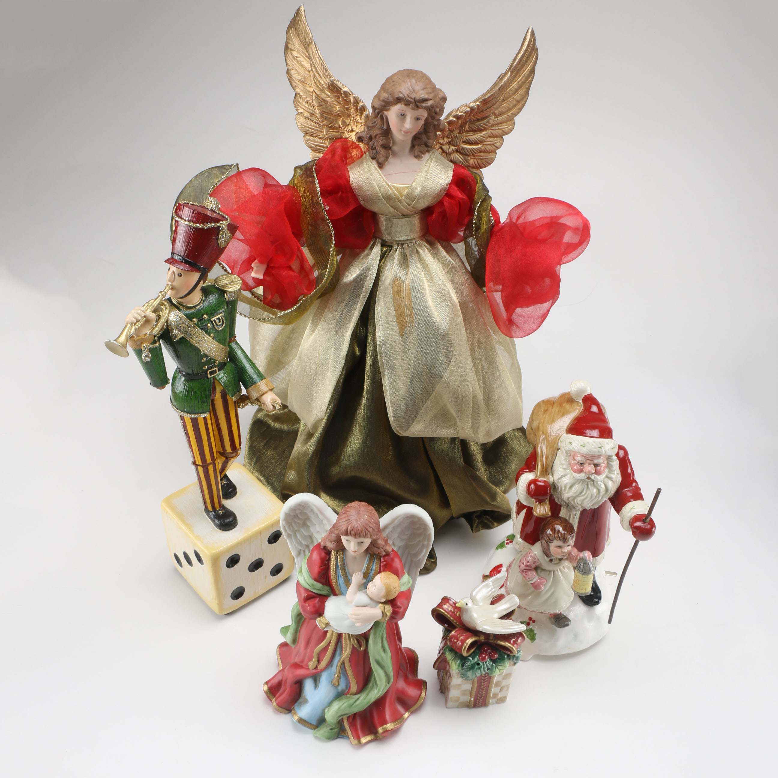 Collection of Christmas Decor and Tree Topper