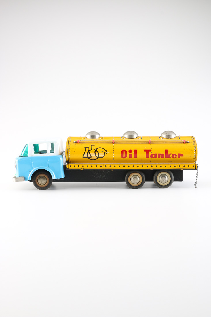 Vintage Tin Petrolette Oil Tanker Toy Truck