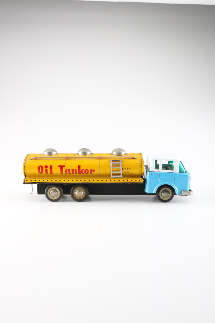 Vintage Tin Petrolette Oil Tanker Toy Truck
