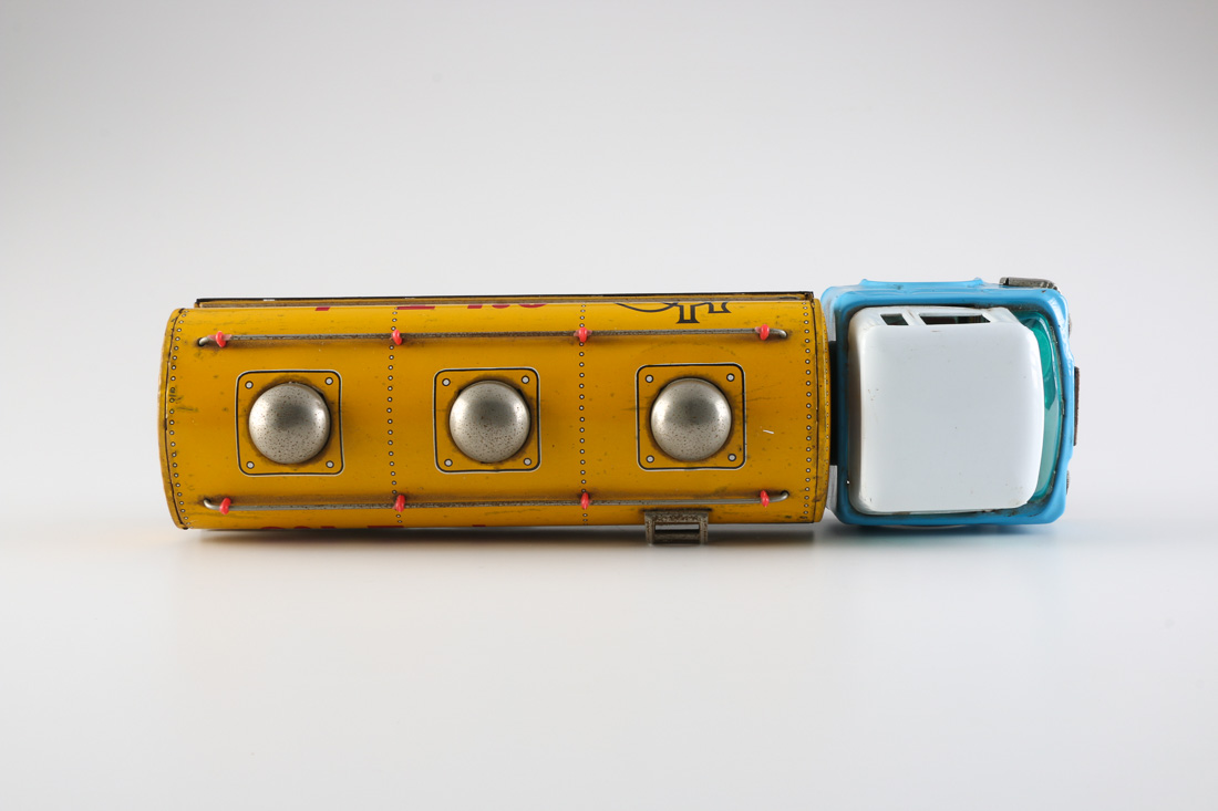 Vintage Tin Petrolette Oil Tanker Toy Truck