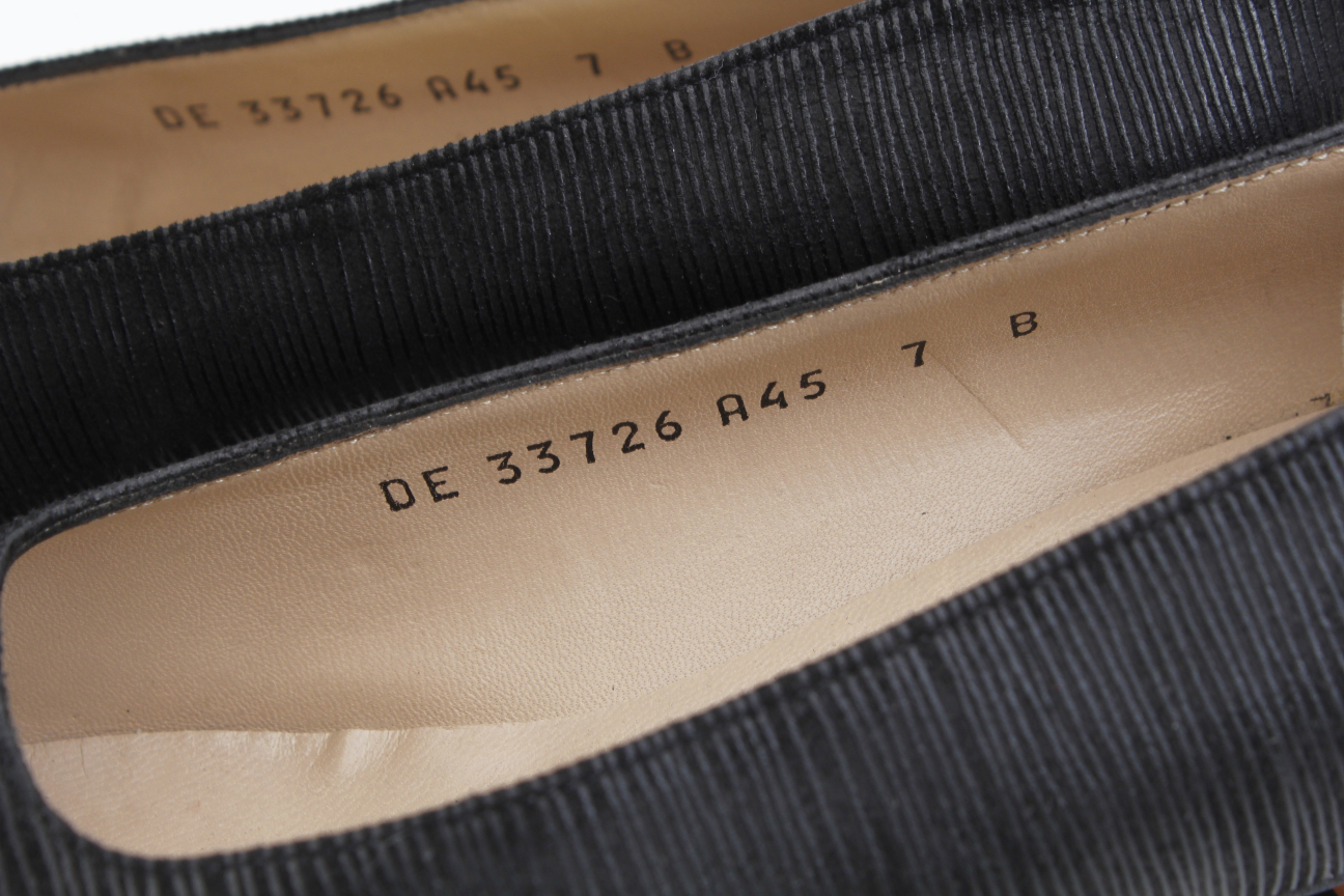 Women's Black Prada and Ferragamo Pumps