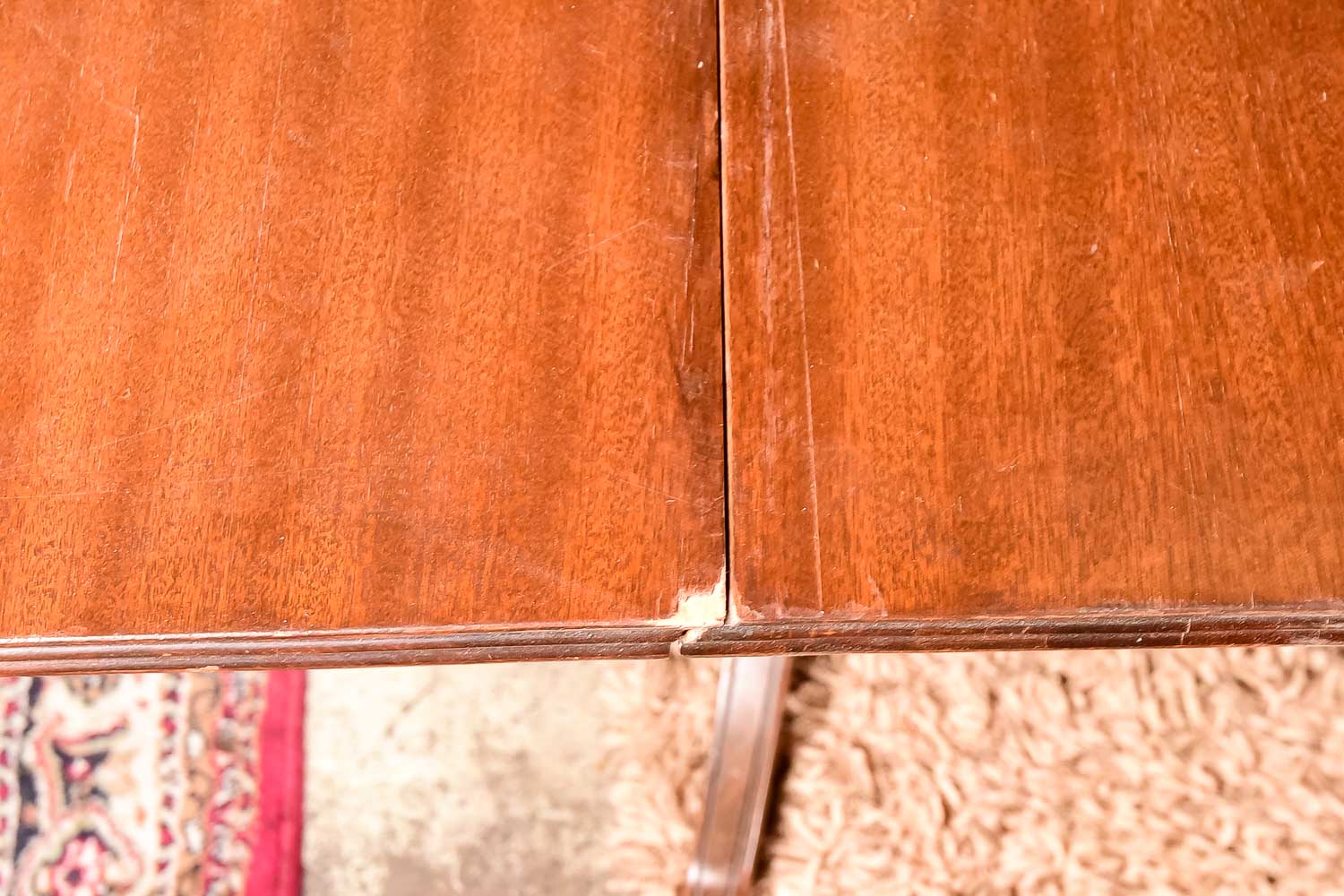 Vintage Duncan Phyfe Style Mahogany Dining Table