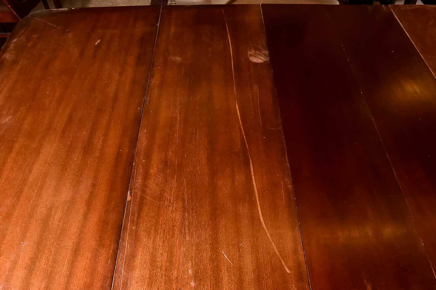 Vintage Duncan Phyfe Style Mahogany Dining Table