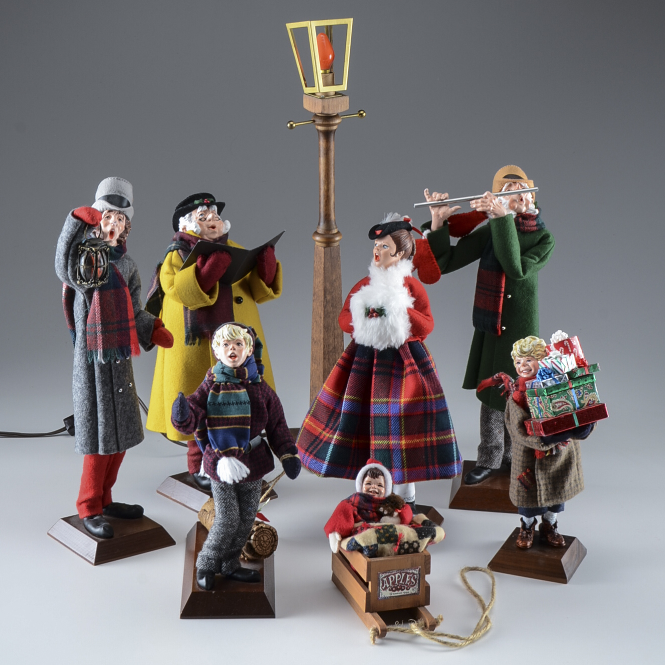 Assortment of Simpich Caroler Dolls