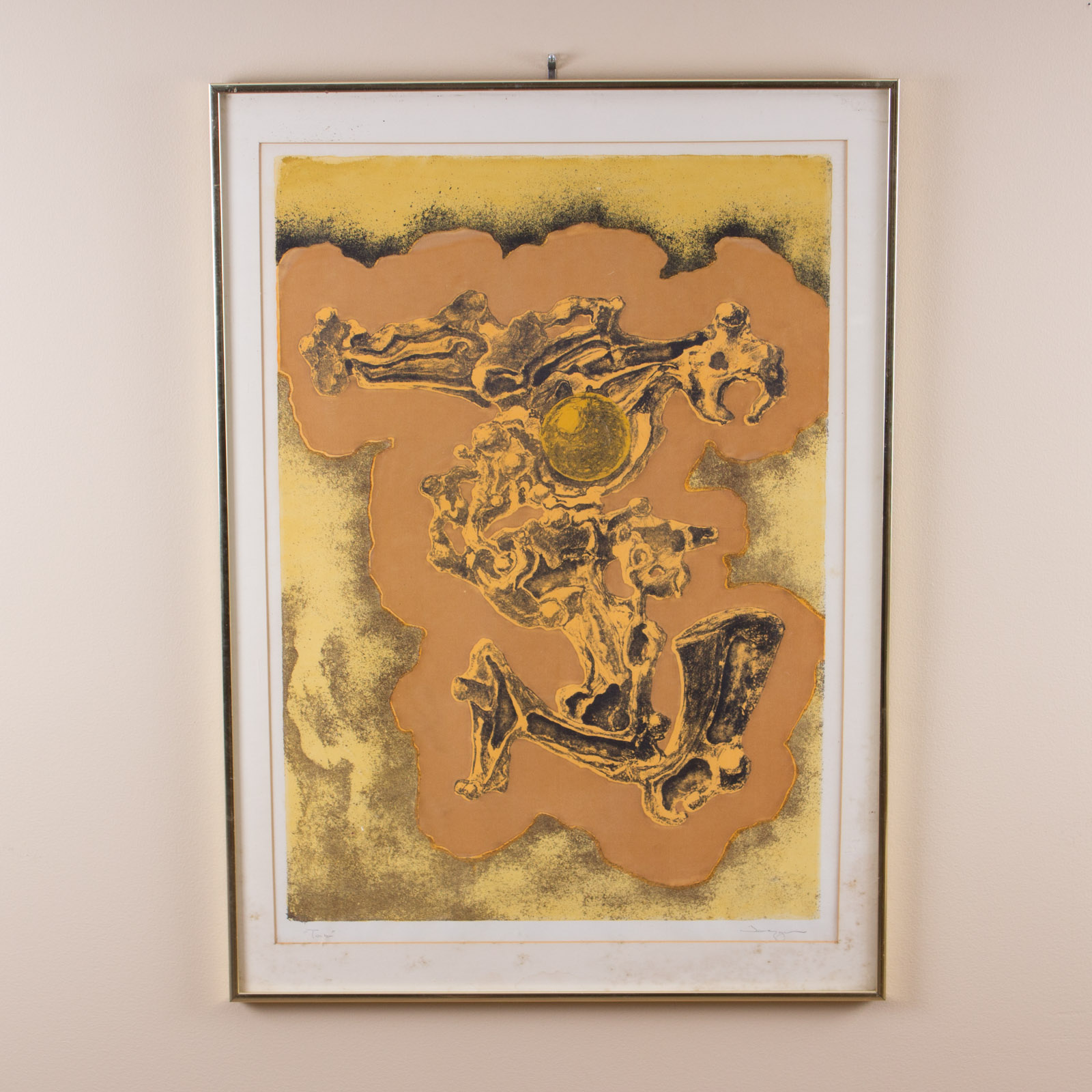 "Towa" Carleton College Comprehensive Exam Art Major's Print c. 1962