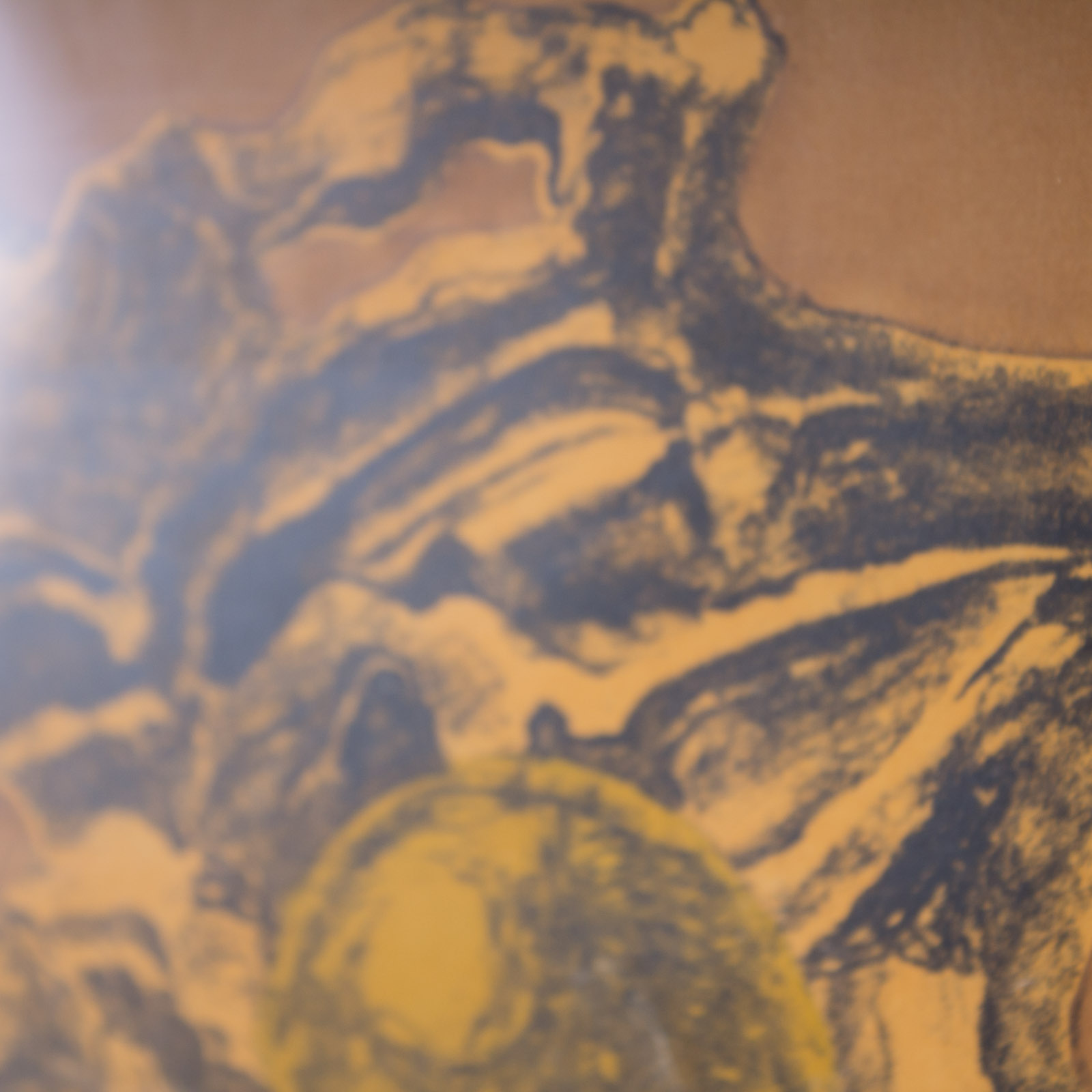 "Towa" Carleton College Comprehensive Exam Art Major's Print c. 1962