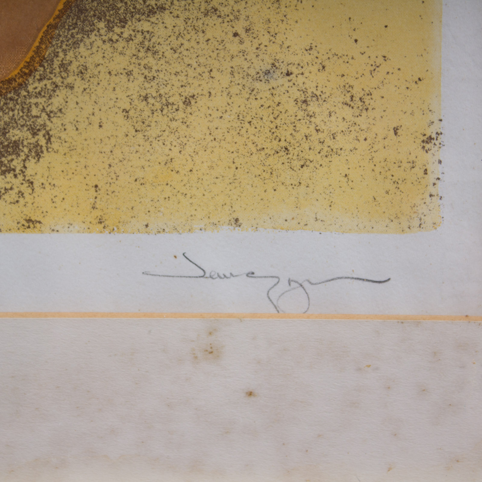 "Towa" Carleton College Comprehensive Exam Art Major's Print c. 1962