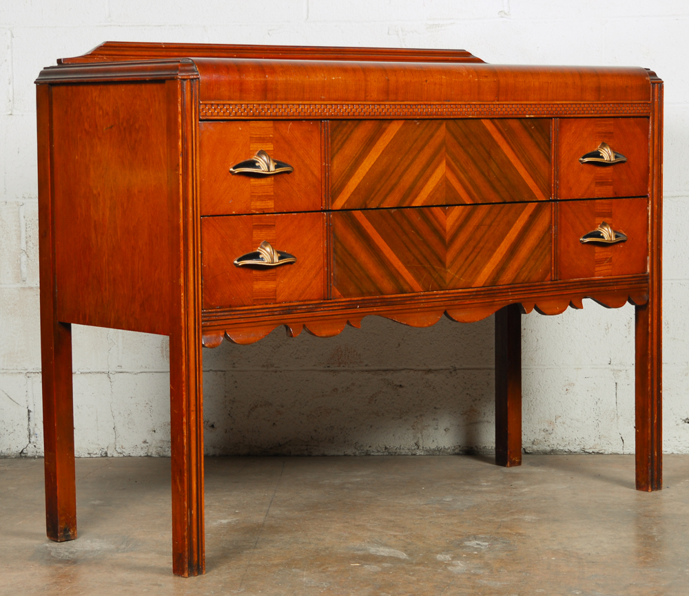 Art Deco Waterfall Sideboard EBTH