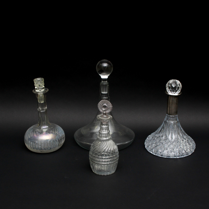 Collection of Glass Decanters