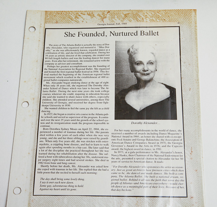 Dorothy Alexander Painting and Signed Photograph