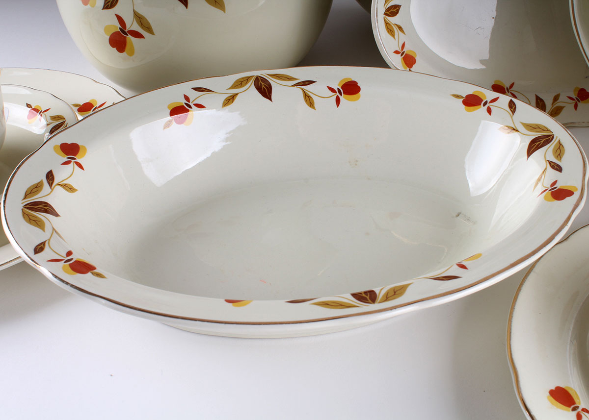 Vintage Hall's Superior "Autumn Leaf" Mary Dunbar Dinnerware