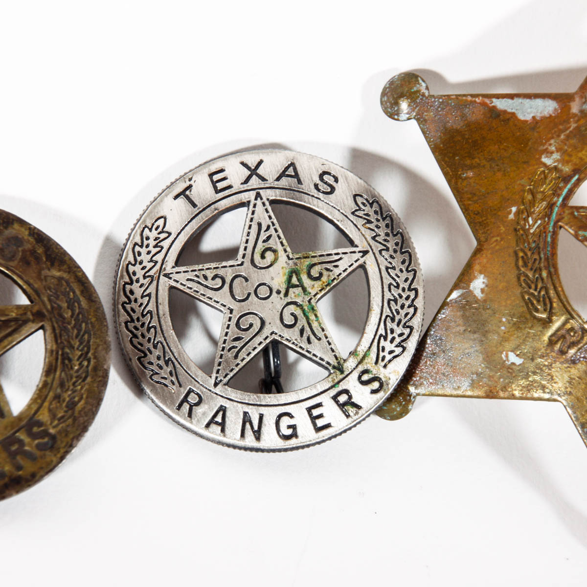 Collection of Vintage Texas Ranger Badges