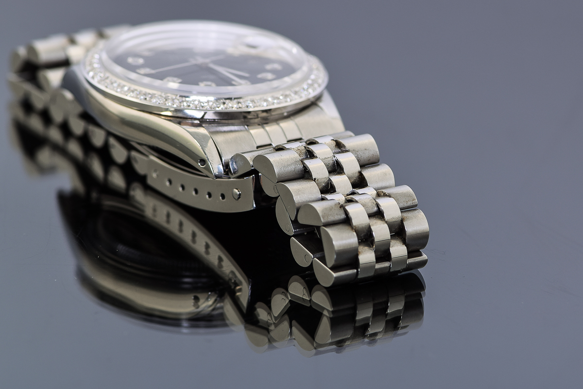 Men's Rolex Datejust Stainless Steel with Diamond Bezel Watch