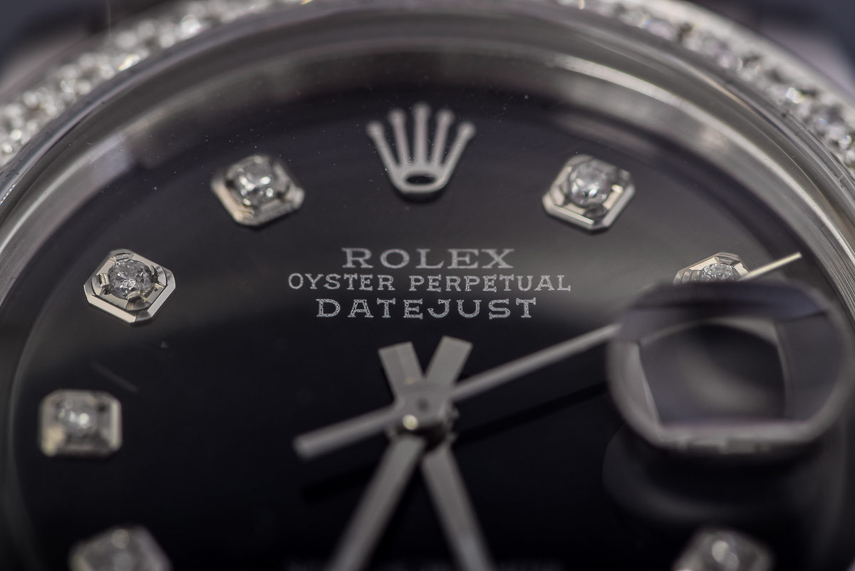 Men's Rolex Datejust Stainless Steel with Diamond Bezel Watch