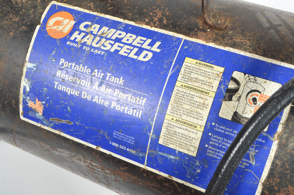 Vintage Campbell Hausfeld Portable Air Tank
