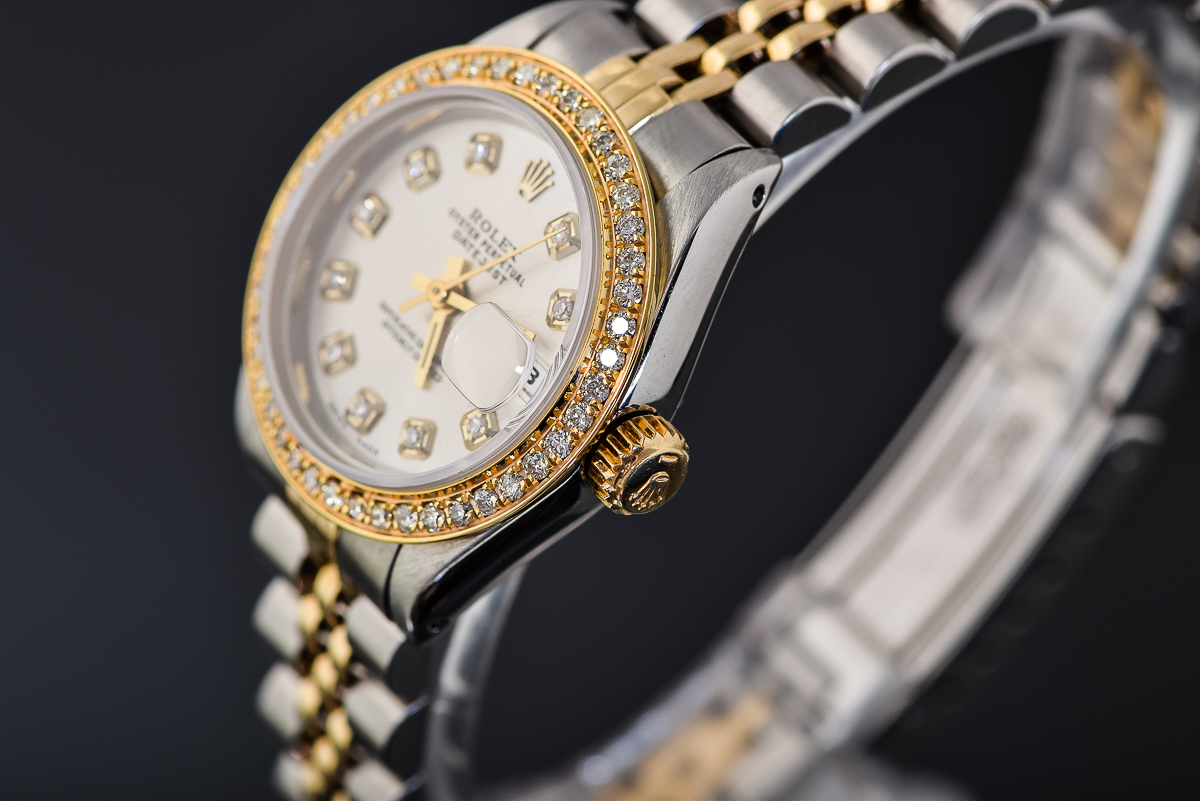 Women’s Rolex Datejust Two-Tone Stainless Steel & 18K Gold Diamond Watch