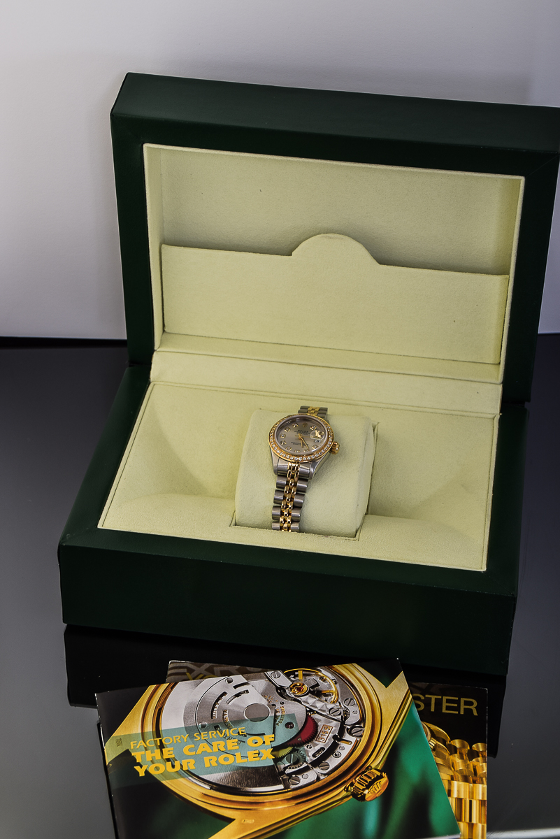 Women’s Rolex Datejust Two-Tone Stainless Steel & 18K Gold Diamond Watch