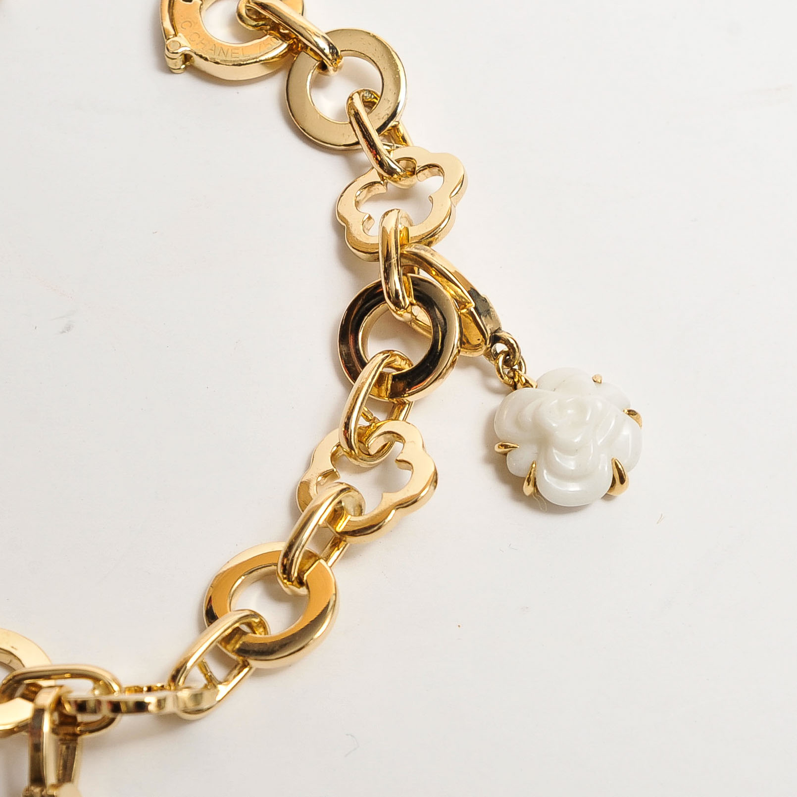 Chanel 18K Yellow Gold and Diamond Charm Bracelet