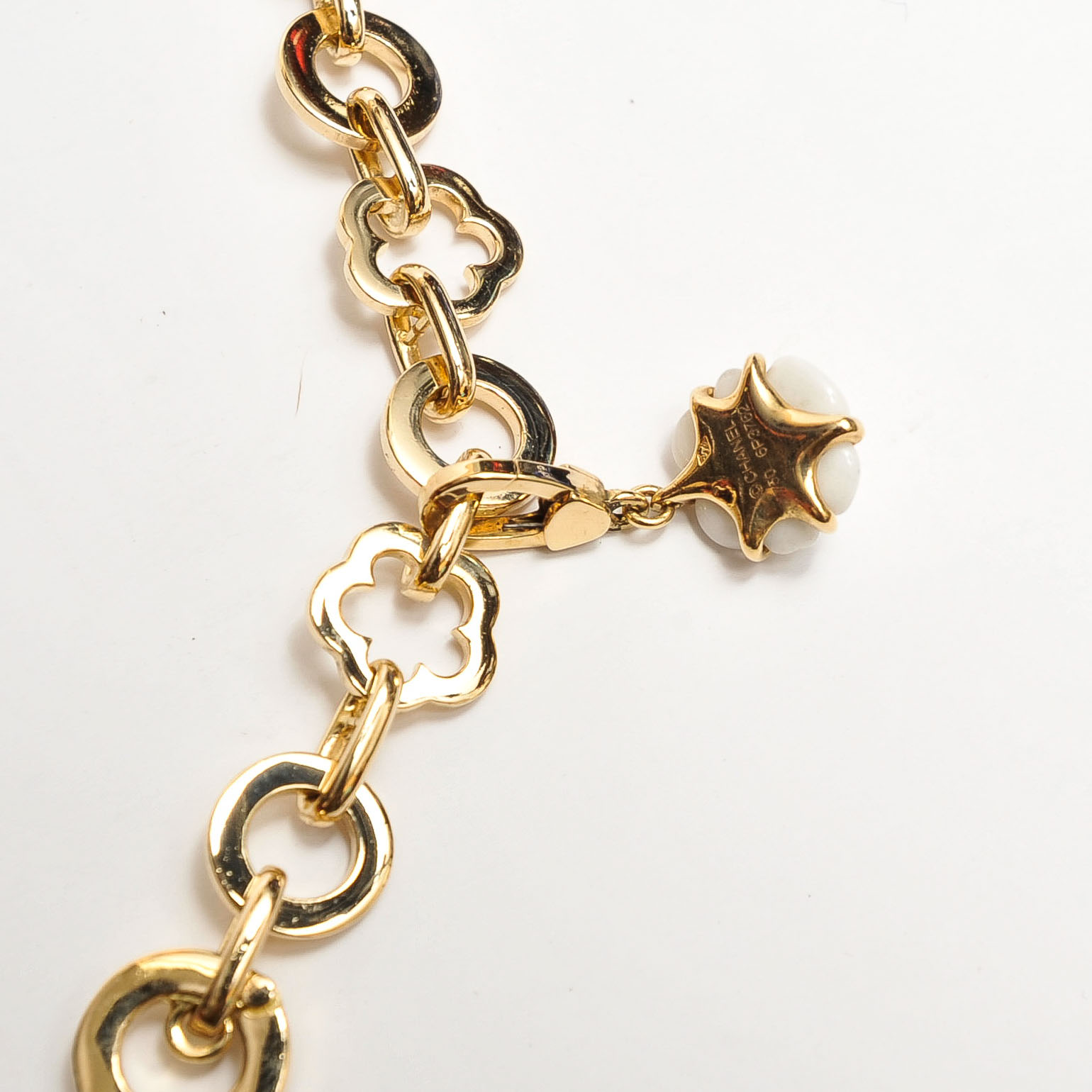 Chanel 18K Yellow Gold and Diamond Charm Bracelet