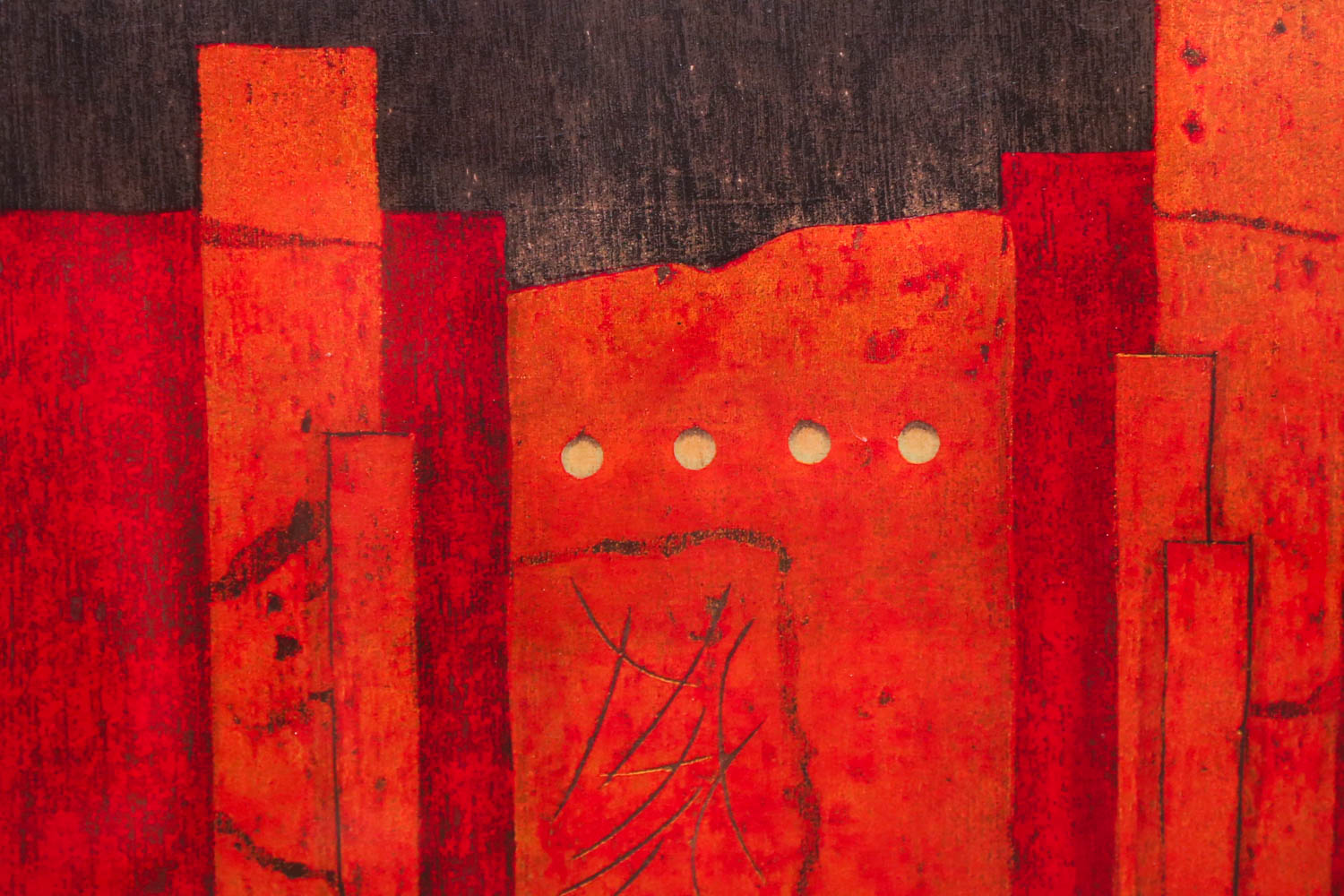 Hiroyuki Tajima	"Red Mansion" Signed Limited Edition Woodcut Print