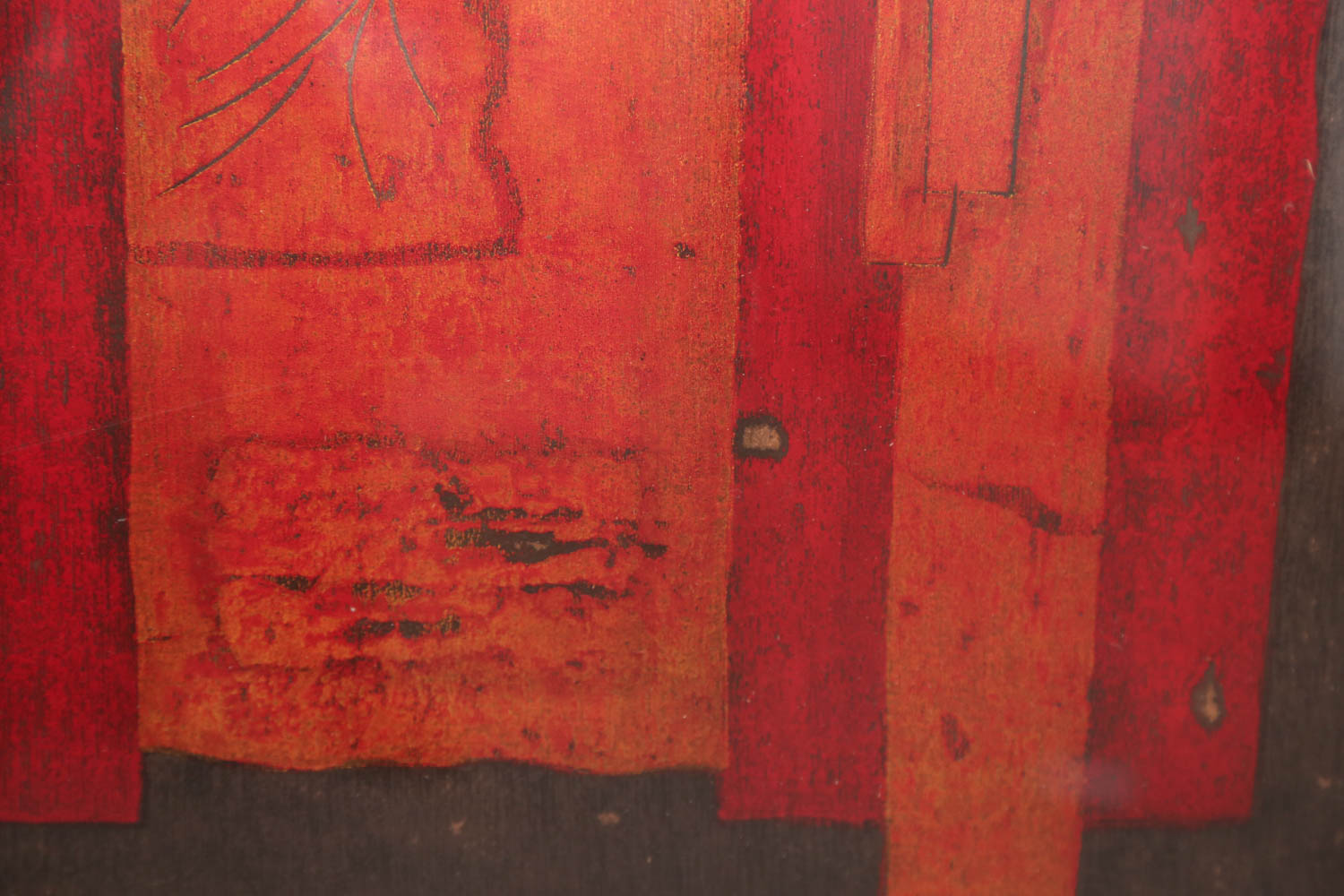 Hiroyuki Tajima	"Red Mansion" Signed Limited Edition Woodcut Print