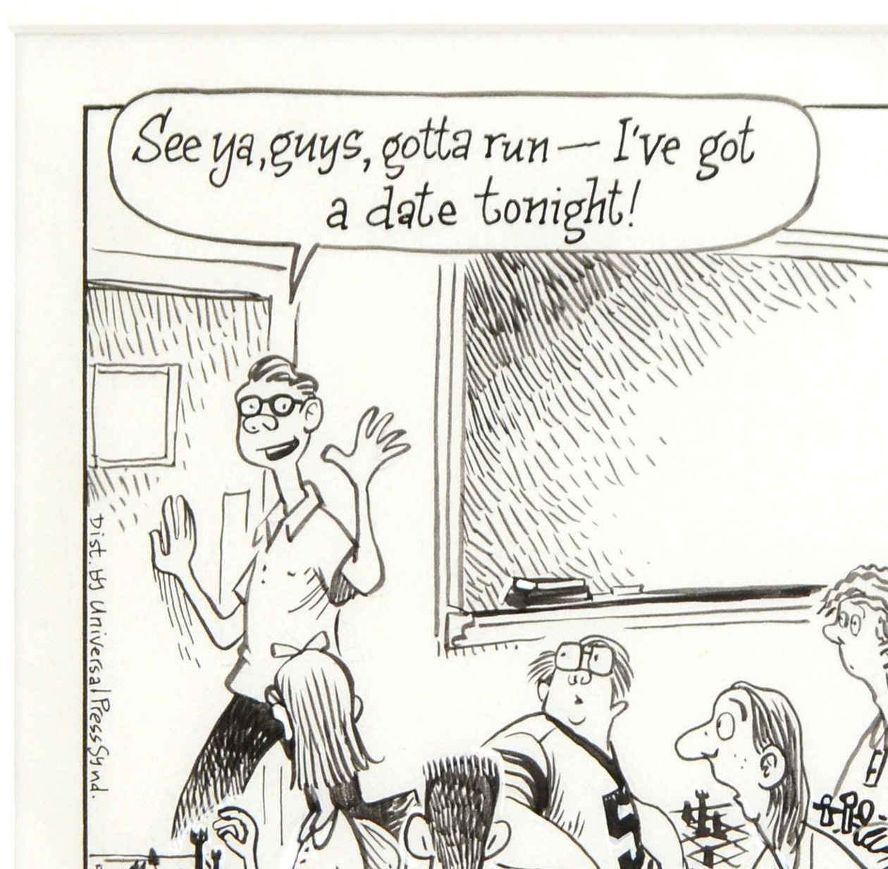 Dan Piraro Bizarro! Signed Pen and Ink Drawing "Chess Club"