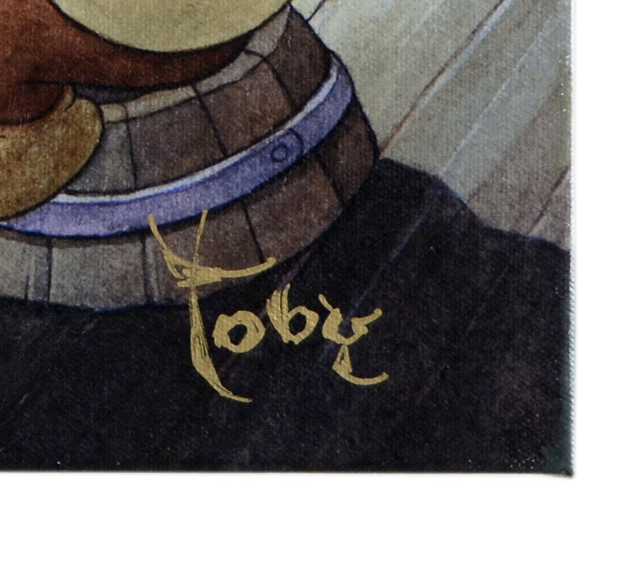 Toby Bluth "In Time to The Music" Giclee on Canvas