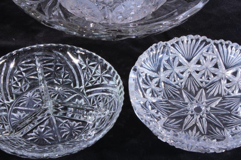 Vintage Cut Glass Presentation Pieces