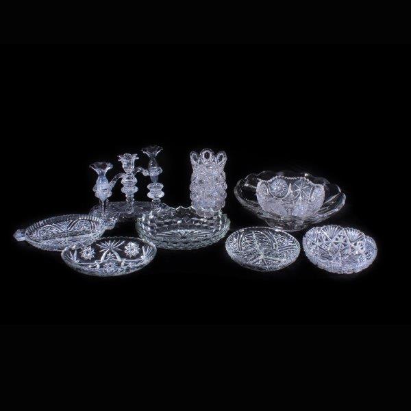 Vintage Cut Glass Presentation Pieces