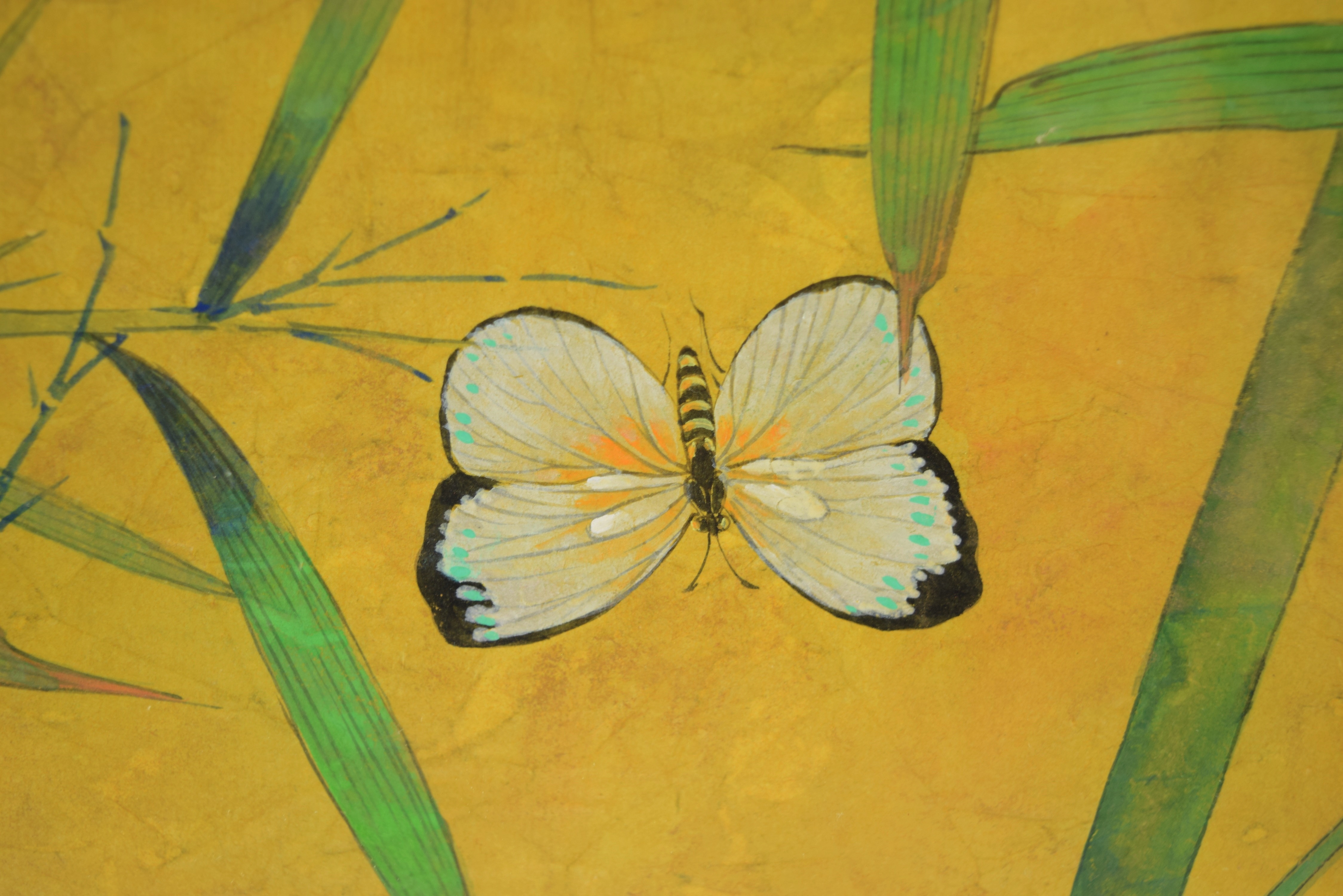 Pair of Original Watercolor and Ink Paintings by David Wang, Signed and Framed