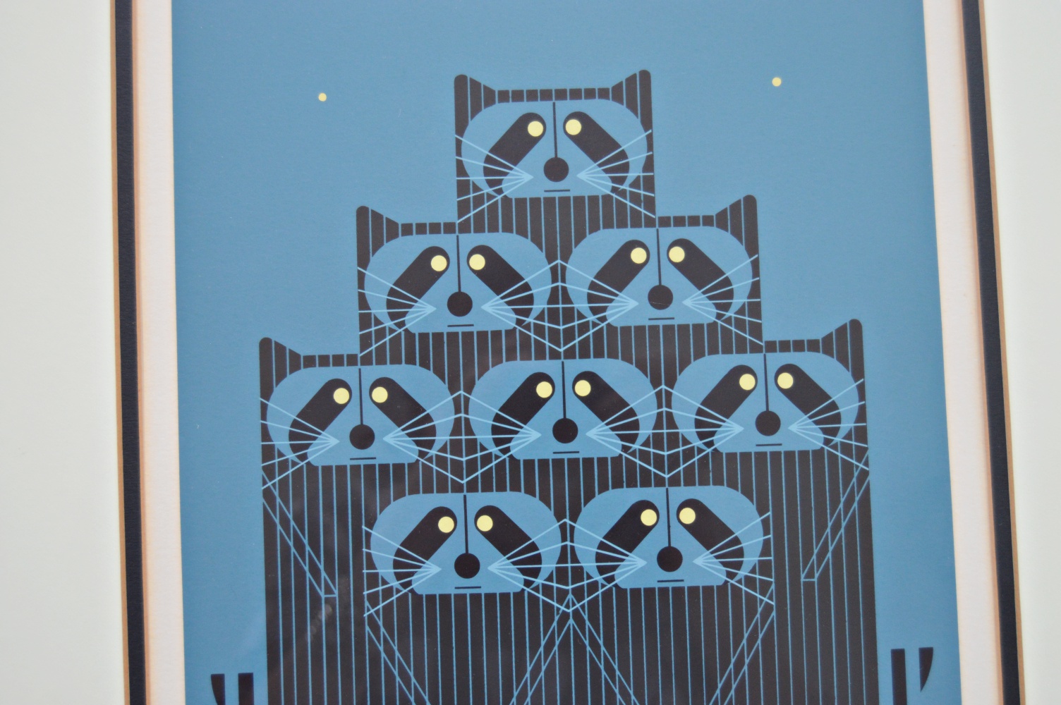 Charley Harper Signed Limited Edition Serigraph "Raccpack"
