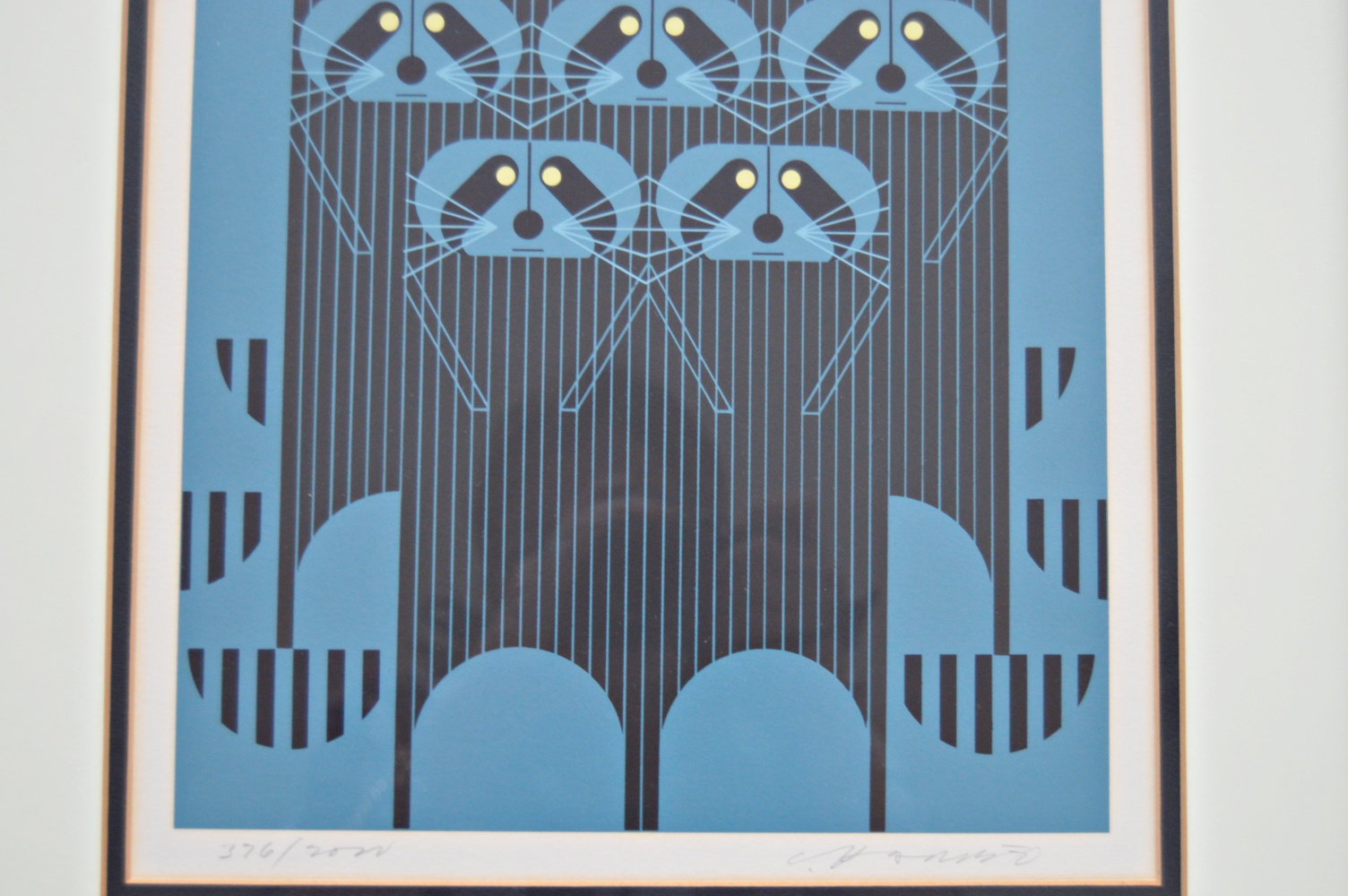 Charley Harper Signed Limited Edition Serigraph "Raccpack"