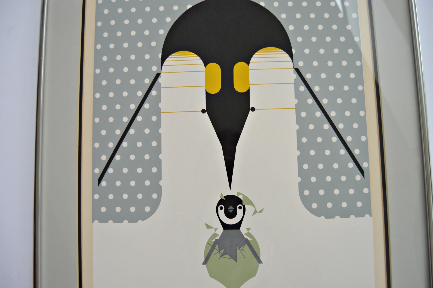 Charley Harper Signed Limited Edition Serigraph "Br-r-r-r-rthday"