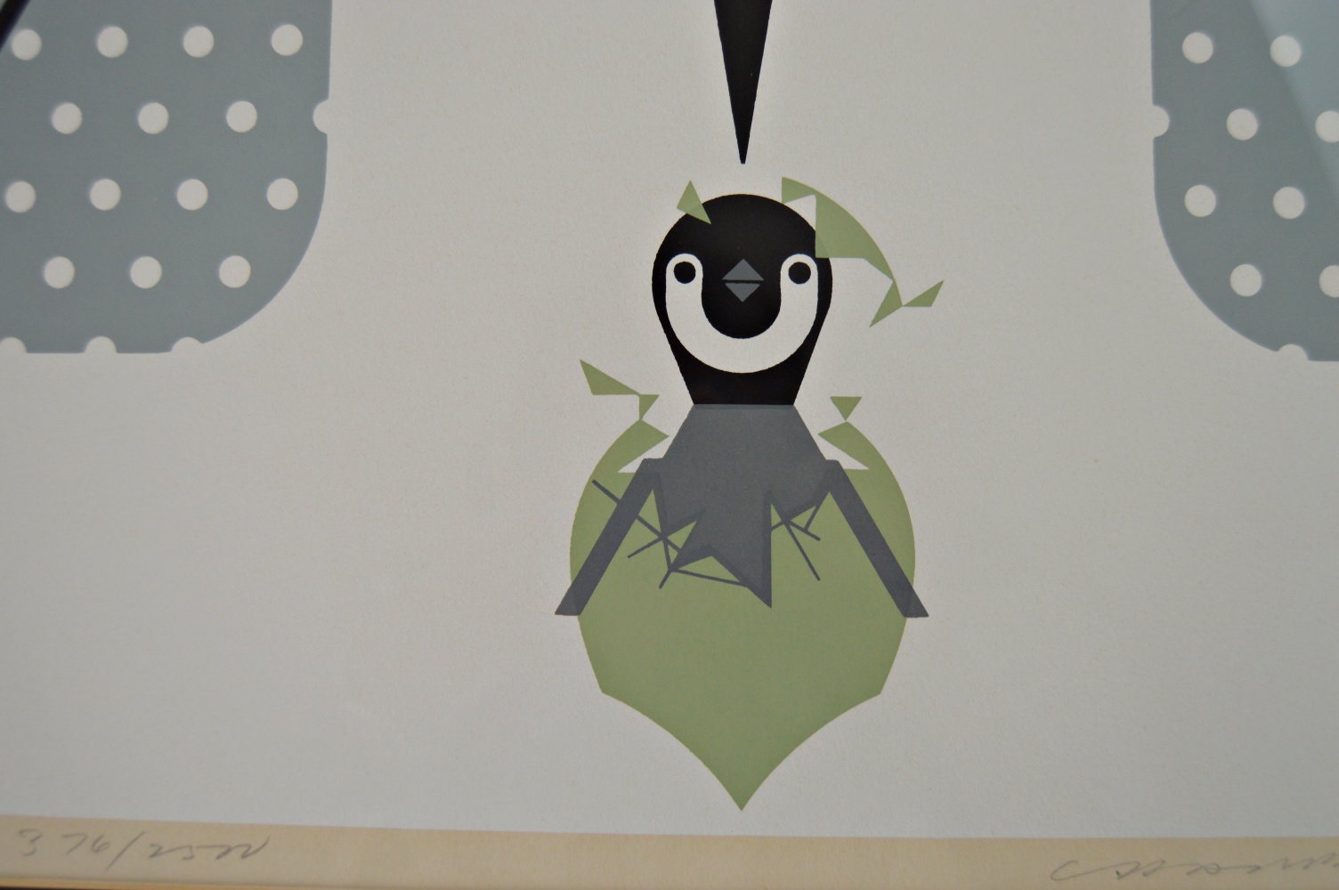 Charley Harper Signed Limited Edition Serigraph "Br-r-r-r-rthday"