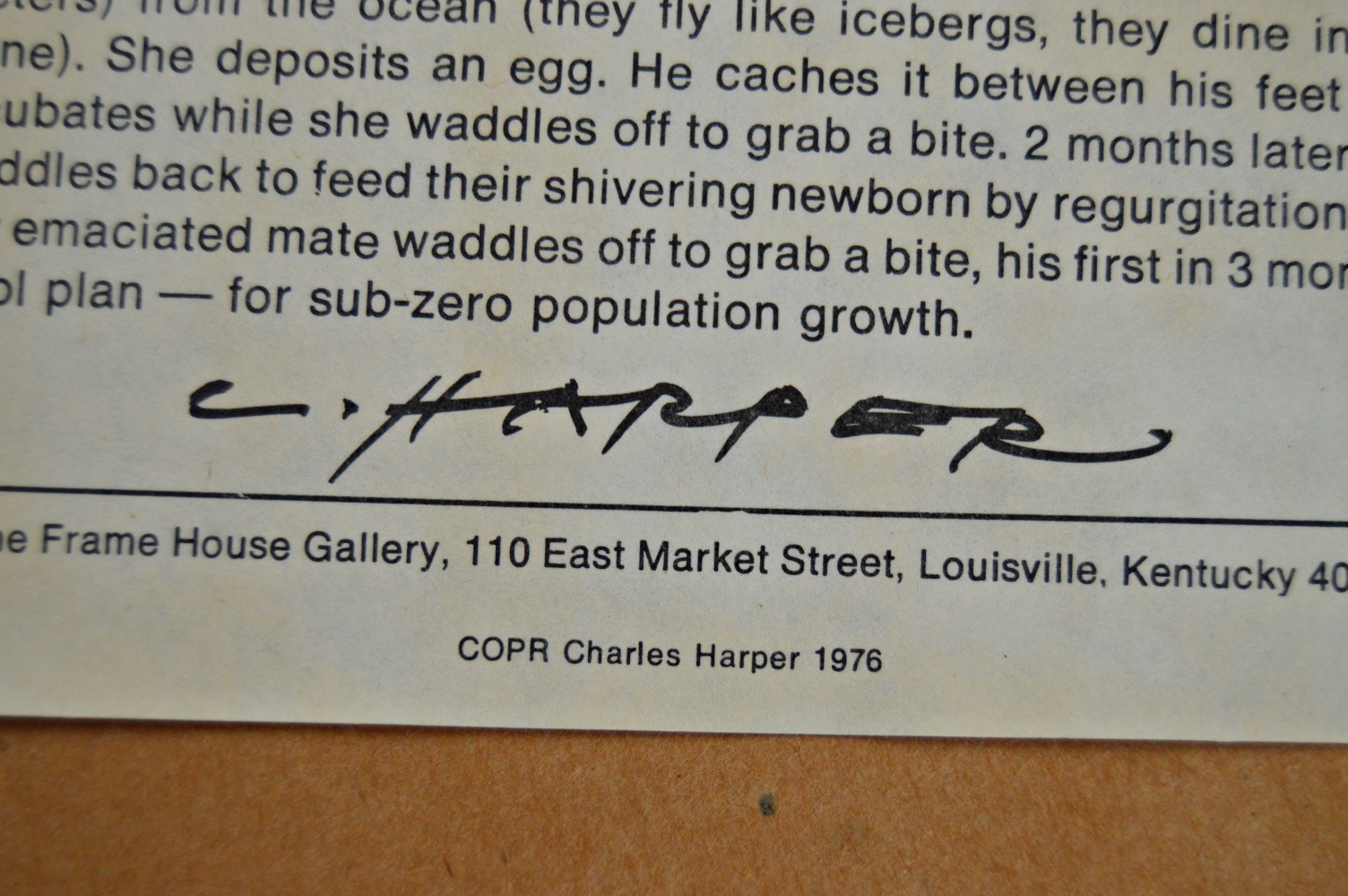 Charley Harper Signed Limited Edition Serigraph "Br-r-r-r-rthday"