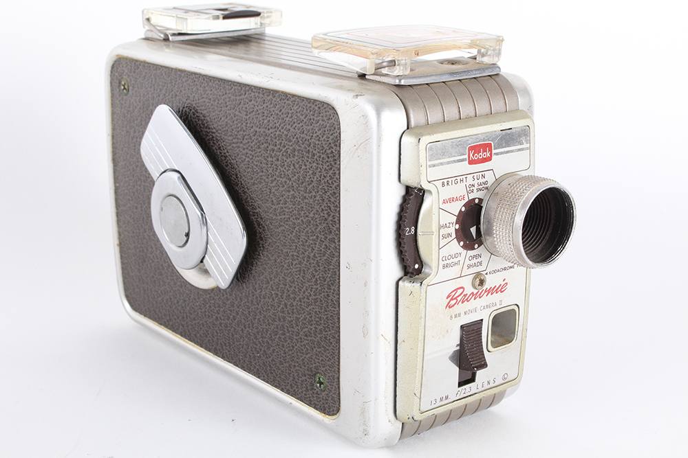 Collection of Vintage Kodak Cameras, Film, and Lloyd's Daylight Loader