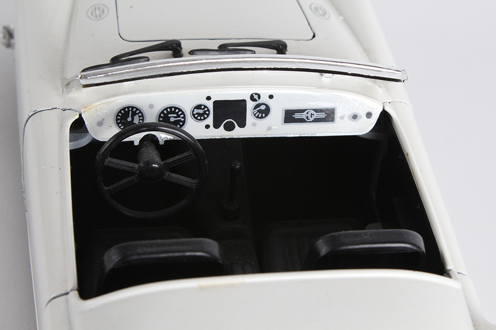 Vintage Tonka Polistil White MGA Twin-Cam Model Car