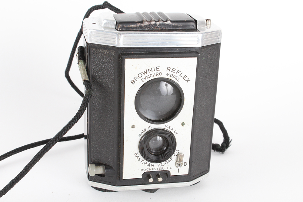 Collection of Vintage Kodak Cameras, Film, and Lloyd's Daylight Loader