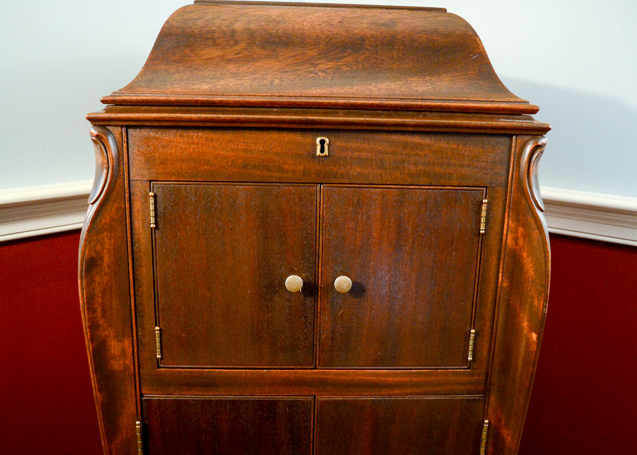 Antique Converted Gramophone Liquor Cabinet